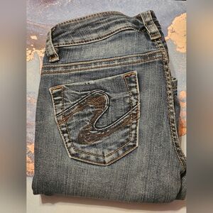 Silver Women's Blue Jeans Size 24/31‎